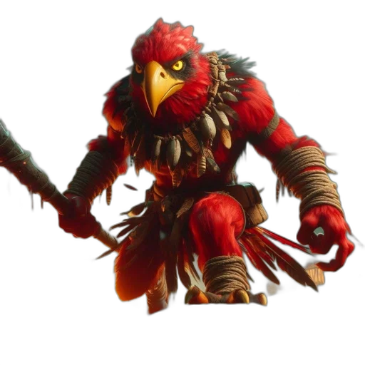 creature, staff, dragon, animal transparent PNG cut-out