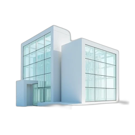 building, furniture, 3d render, concept art transparent PNG cut-out