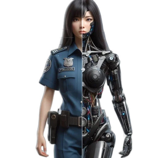 robot, weapon, staff, concept art transparent PNG cut-out