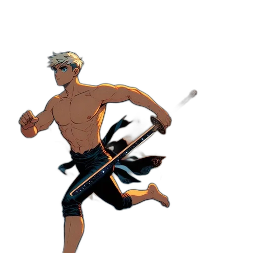 weapon, sword, staff, pixel art transparent PNG cut-out