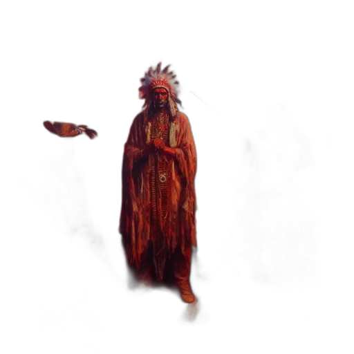creature, staff, animal, dress transparent PNG cut-out