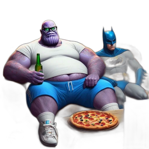 food, concept art, comic book art, 3d render transparent PNG cut-out