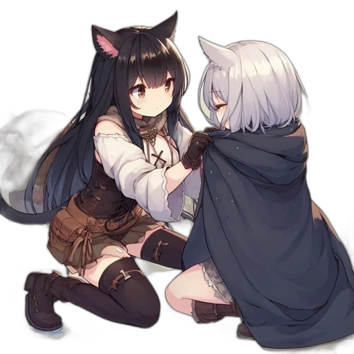 weapon, animal, dress, staff transparent PNG cut-out