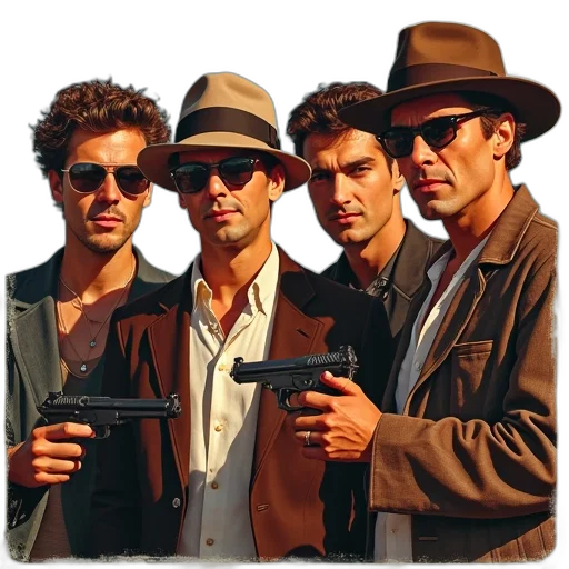 hat, staff, jacket, weapon transparent PNG cut-out
