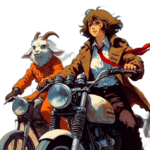 jacket, comic book art, concept art, fantasy art transparent PNG cut-out