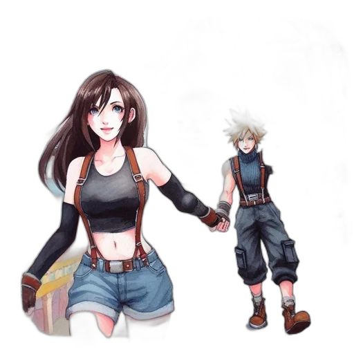 concept art, pixel art, fantasy art, anime transparent PNG cut-out