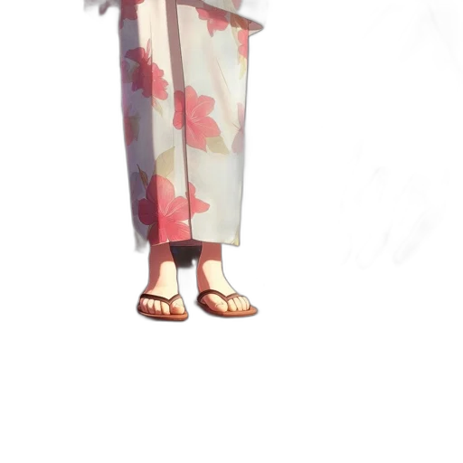 dress, staff, umbrella, creature transparent PNG cut-out
