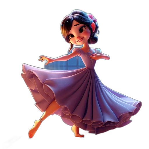 dress, crown, concept art, 3d render transparent PNG cut-out