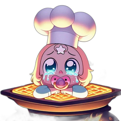 food, crown, creature, pixel art transparent PNG cut-out