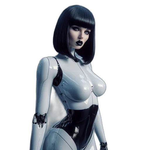 robot, dress, concept art, comic book art transparent PNG cut-out
