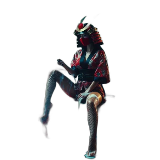 mask, robot, creature, staff transparent PNG cut-out