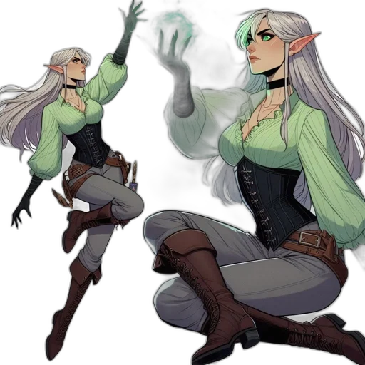 concept art, fantasy art, pixel art, comic book art transparent PNG cut-out