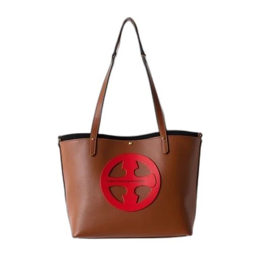 brown, leather, handbag, black transparent PNG cut-out
