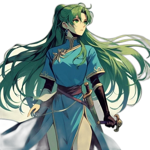 sword, staff, weapon, dress transparent PNG cut-out