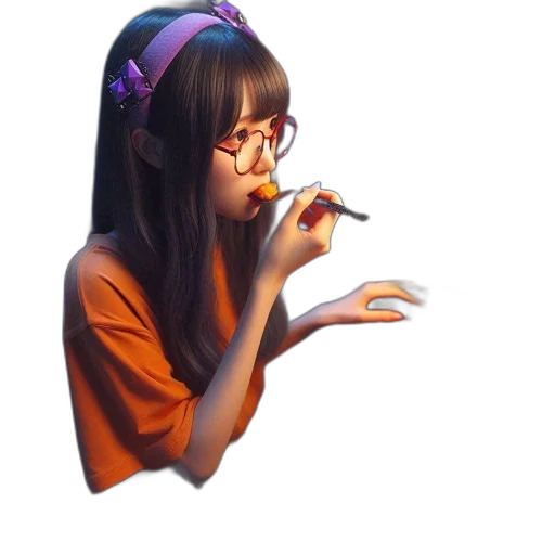 food, face, photorealistic, anime transparent PNG cut-out