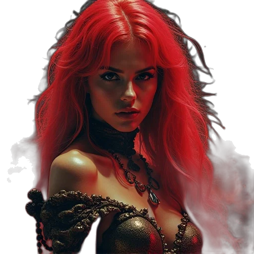 fantasy art, comic book art, concept art, photorealistic transparent PNG cut-out