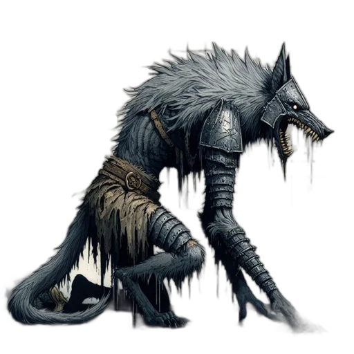 creature, animal, dragon, staff transparent PNG cut-out