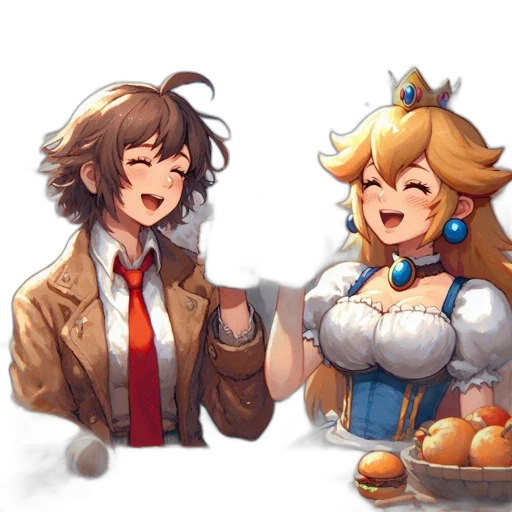 crown, food, staff, pixel art transparent PNG cut-out