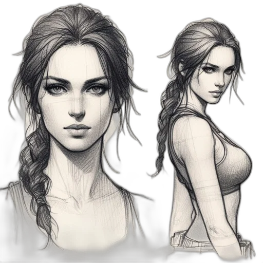 face, fantasy art, concept art, photorealistic transparent PNG cut-out