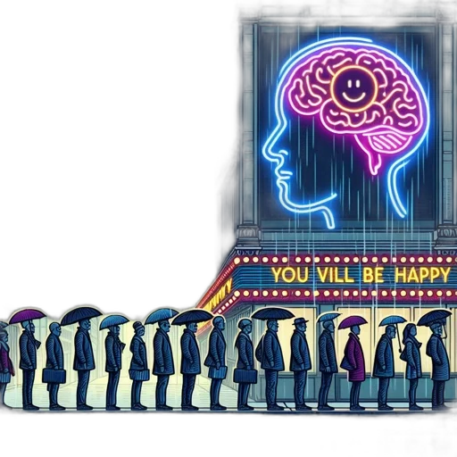 robot, umbrella, concept art, cyberpunk transparent PNG cut-out