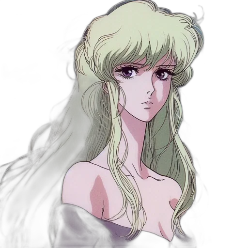 hair, anime, fantasy art, watercolor transparent PNG cut-out