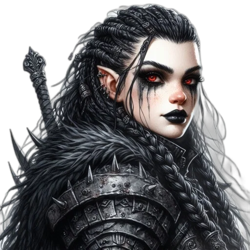dragon, hair, face, fantasy art transparent PNG cut-out