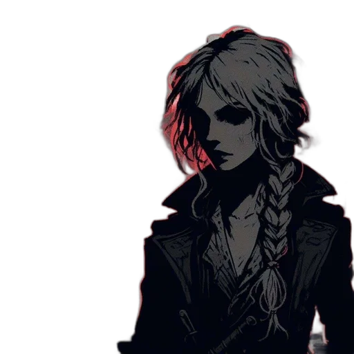 jacket, staff, face, weapon transparent PNG cut-out