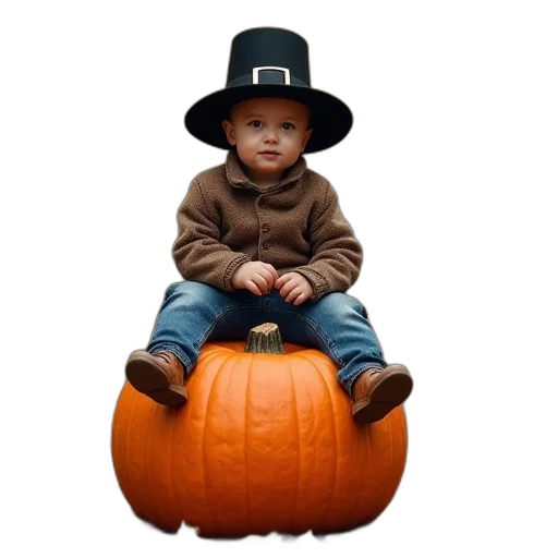hat, photorealistic, little, boy transparent PNG cut-out