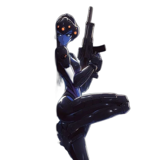 robot, weapon, mask, staff transparent PNG cut-out