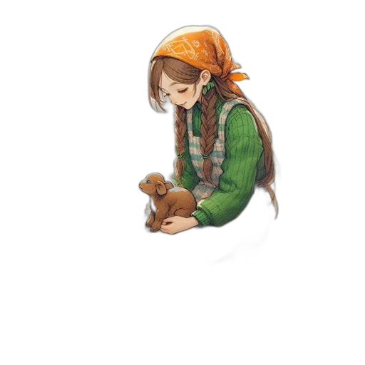 staff, animal, creature, hat transparent PNG cut-out
