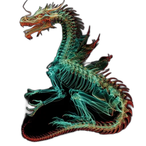 dragon, creature, animal, staff transparent PNG cut-out