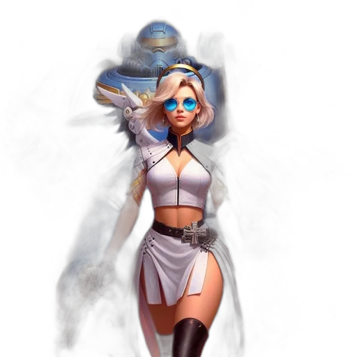 staff, robot, concept art, fantasy art transparent PNG cut-out