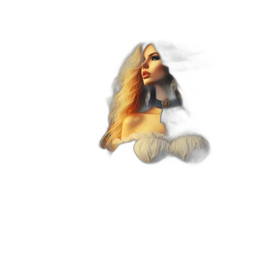 crown, hair, mask, face transparent PNG cut-out