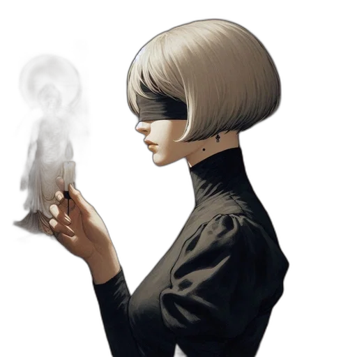 mask, face, jacket, staff transparent PNG cut-out