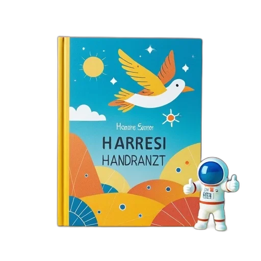 outer space, children, book, titled transparent PNG cut-out