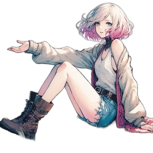 jacket, dress, weapon, creature transparent PNG cut-out