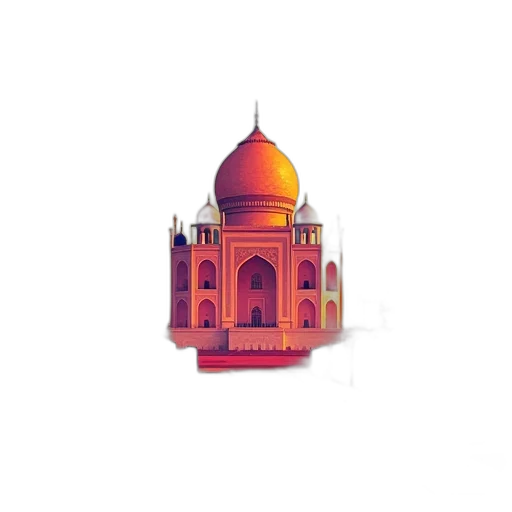 building, crown, staff, 3d render transparent PNG cut-out