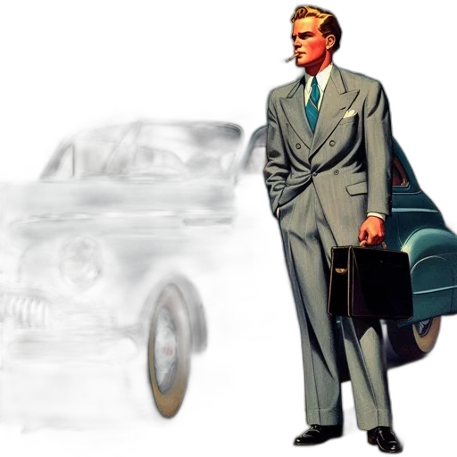 car, jacket, concept art, photorealistic transparent PNG cut-out