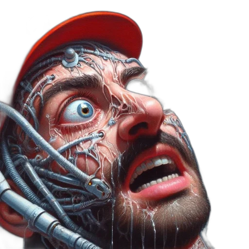 face, robot, creature, mask transparent PNG cut-out
