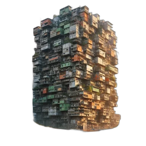 building, furniture, robot, 3d render transparent PNG cut-out