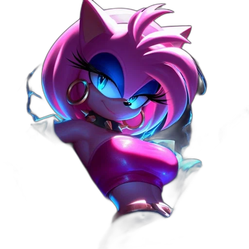 staff, creature, vaporwave, concept art transparent PNG cut-out