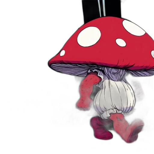 hat, umbrella, creature, concept art transparent PNG cut-out
