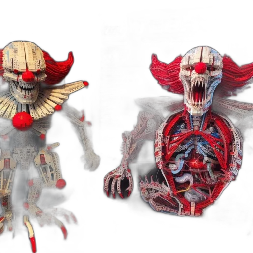 mask, creature, concept art, 3d render transparent PNG cut-out