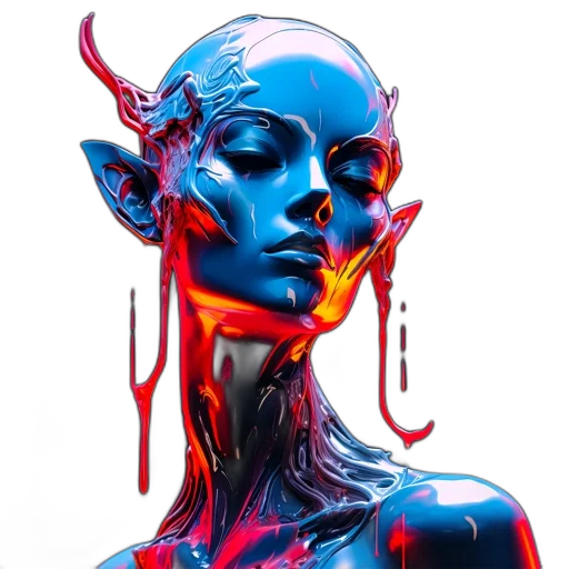mask, face, creature, concept art transparent PNG cut-out