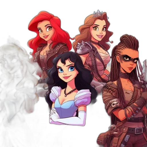 concept art, comic book art, fantasy art, pixel art transparent PNG cut-out