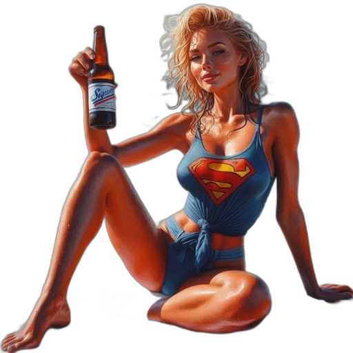 bottle, comic book art, concept art, fantasy art transparent PNG cut-out