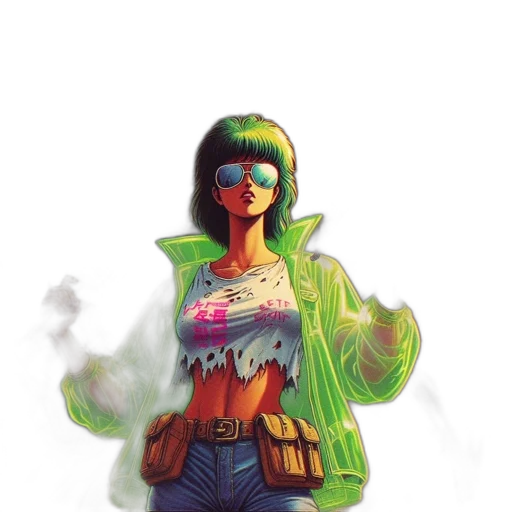 jacket, dress, concept art, comic book art transparent PNG cut-out