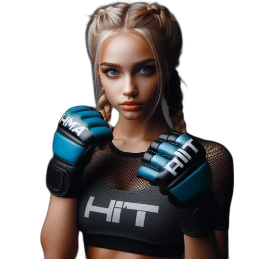 hair, jacket, robot, photorealistic transparent PNG cut-out