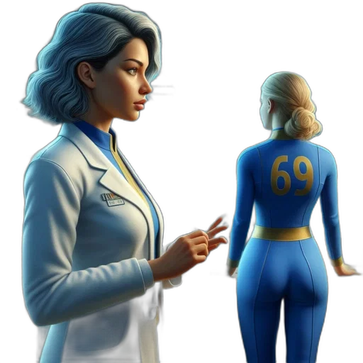 staff, jacket, concept art, comic book art transparent PNG cut-out
