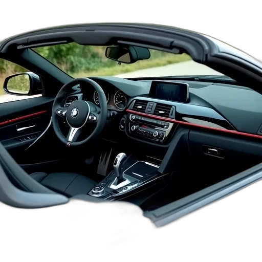 car, photorealistic, interior, sleek transparent PNG cut-out